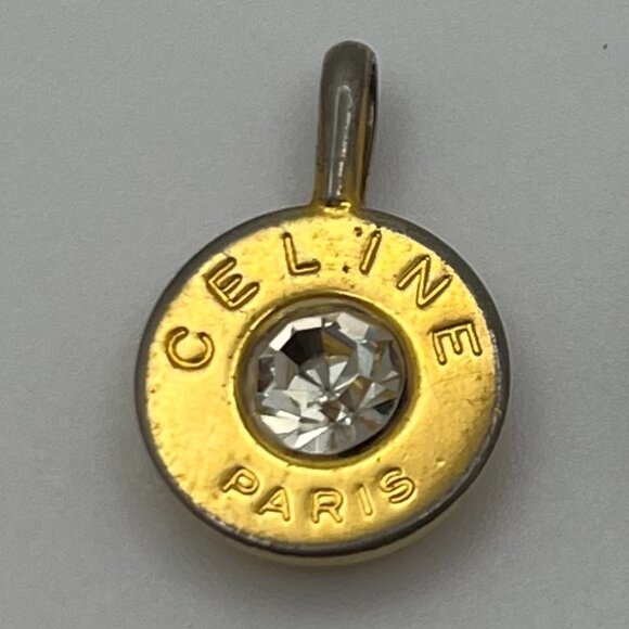 Pre-loved Vintage Celine Gold Tone Pendant Charm - Picture 1 of 4